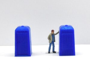 1:50 Scale Portable Site Toilet - Blue