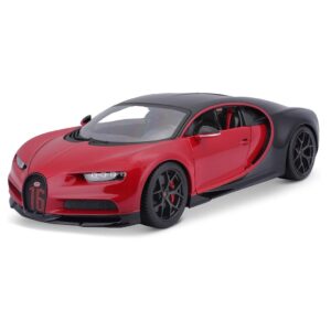 1:18 Scale 2018 Bugatti Chiron Sport #16 - Red and Black