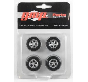 1:18 Scale Wheels and Tyres - Cragar 5 Spoke Style