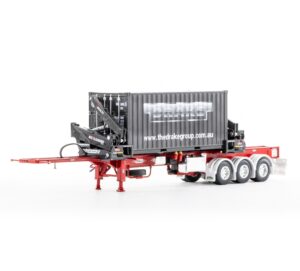 1:50 Scale BoxLoader Trailer with Container - Red