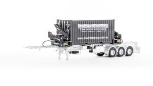 1:50 Scale BoxLoader Trailer with Container - White