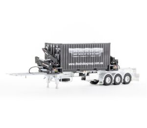 1:50 Scale BoxLoader Trailer with Container - White