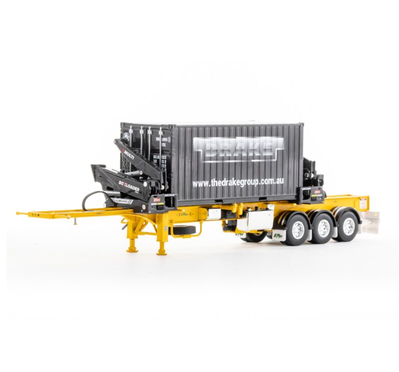 1:50 Scale BoxLoader Trailer with Container - Yellow