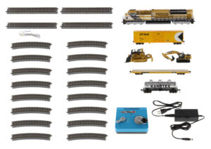 1:87 Scale Caterpillar Progress Rail HO Scale Train Set