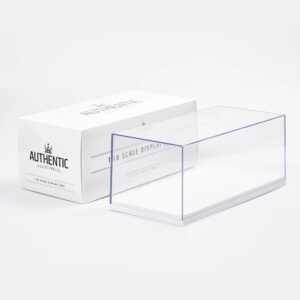 1:18 Scale Clear Acrylic Display Case with White Plinth
