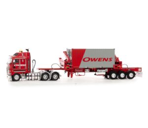 1:50 Scale Kenworth K200 with BoxLoader Trailer - Owen's Transport