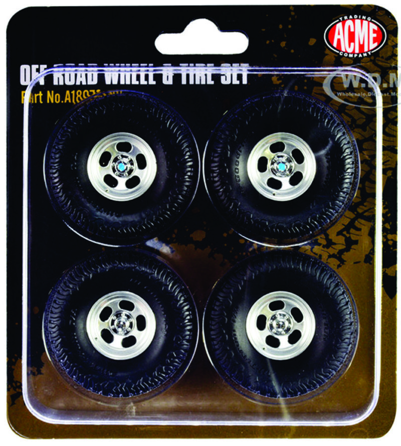 1:18 Scale Wheel and Tyres - Off Road Aluminum