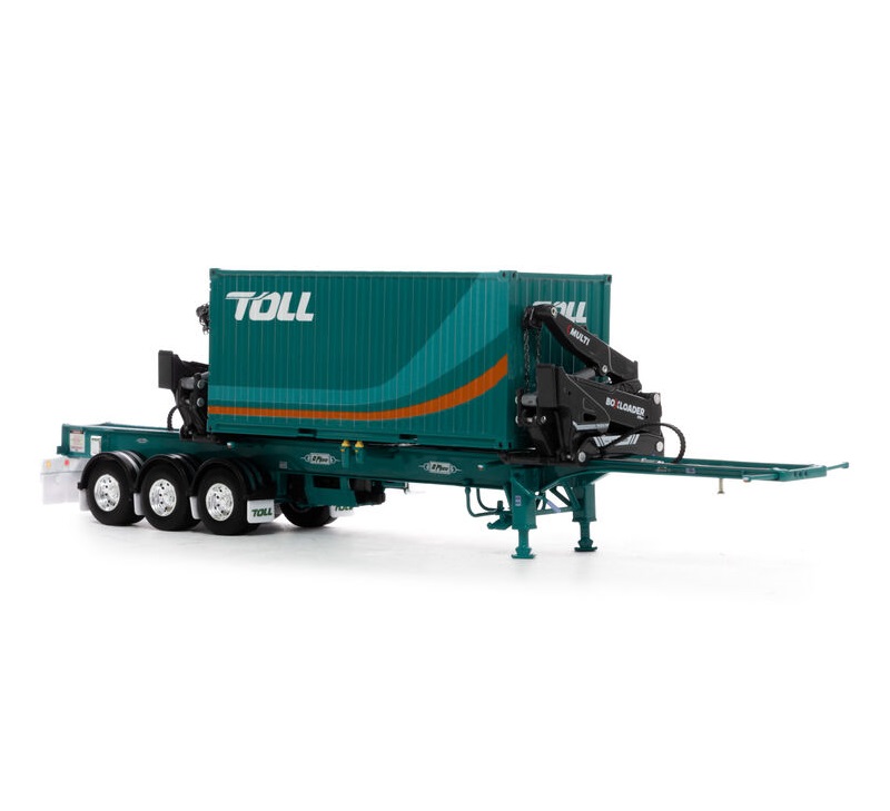 1:50 Scale BoxLoader Trailer with Container - TOLL