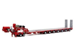 1:50 Scale Drake 7x8 Steerable Trailer with 2x8 Dolly - Red