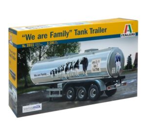 1:24 Scale Liquid Tanker Trailer Plastic Model Kit
