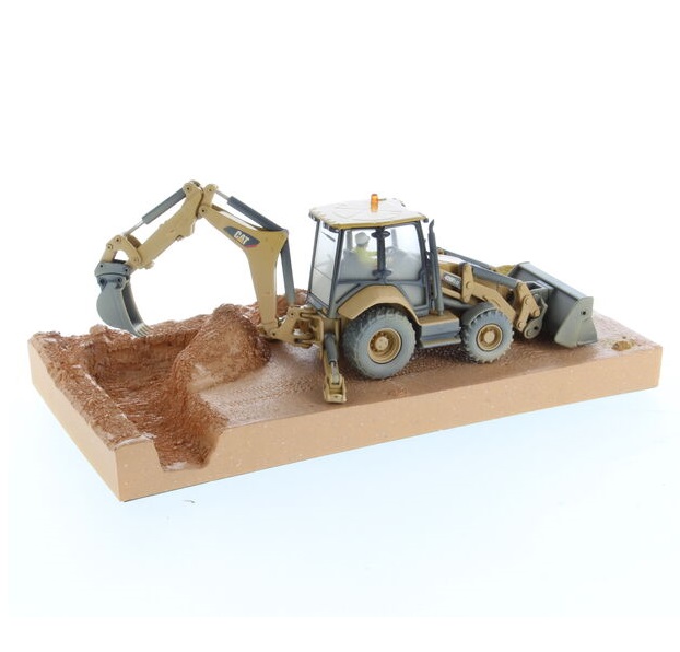 1:50 Scale Caterpillar 420F2 IT Backhoe Loader - Weathered