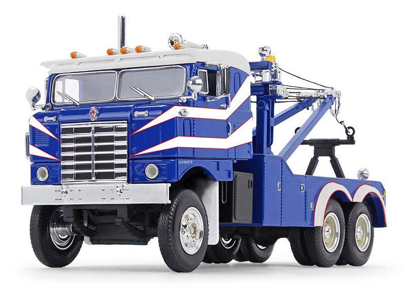 First Gear 1:34 1953 Kenworth Bullnose Wrecker - Blue and White