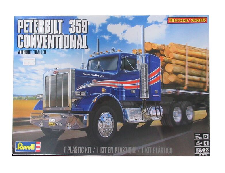 REVELL 1:25 Peterbilt 359 Conventional Truck Plastic Model Kit