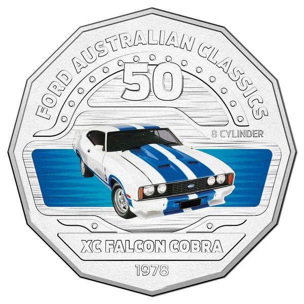 Ford XC Falcon Cobra - 2017 50c Stamp and Coin Cover PNC