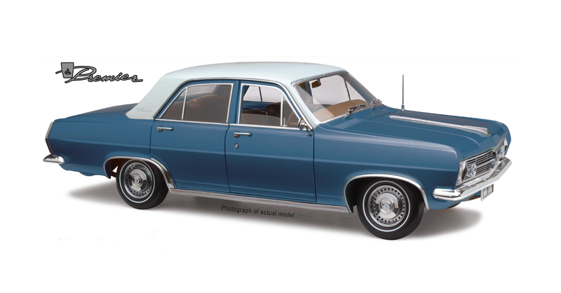Classic Carlectables 1:18 Holden HR Premier Sedan - Hacienda Blue