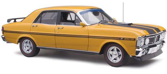 Classic Carlectables 1:18 Ford XY Falcon Phase III GTHO - Yellow Ochre