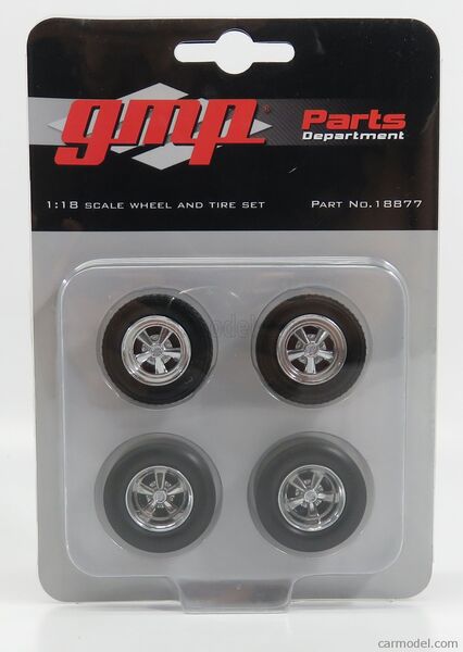 GMP 1:18 Wheels and Tyres - 5-Spoke Cragar Style