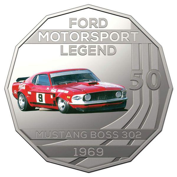 Ford Mustang BOSS 302 - 2018 50c Stamp and Coin Cover - PNC