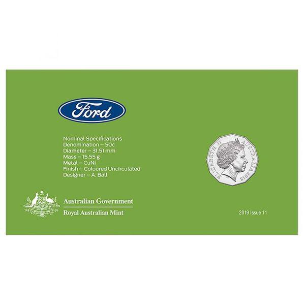 Ford Sierra RS500 - 2018 50c Stamp and Coin Cover - PNC