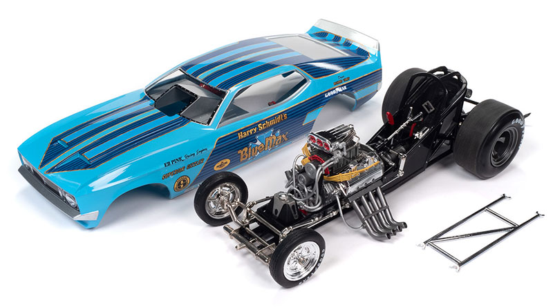 Auto World 1:18 Blue Max 1973 Ford Mustang Funny Car Legends of the Quarter Mile