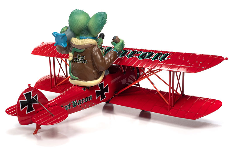 Auto World 1:30 Rat Fink 1929 Waco Straight Wing in Red