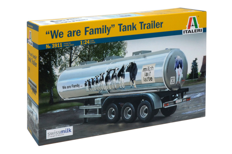 ITALERI 1:24 Tri-Axle Liquid Tanker Trailer Plastic Model Kit
