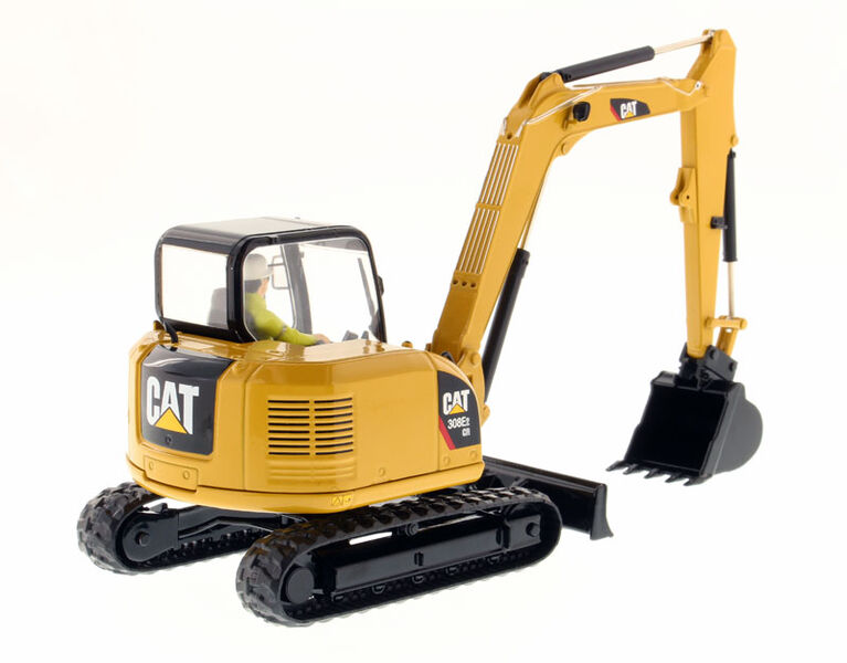 Diecast Masters 1:32 Caterpillar 308E2 CR SB Mini Excavator with Attachments
