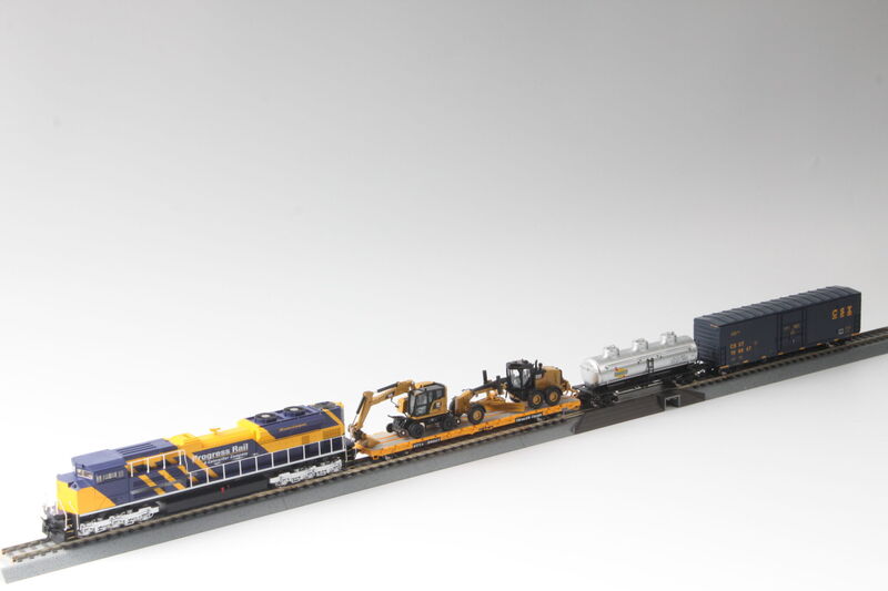 Diecast Masters  Caterpillar Progress Rail HO Scale Train Set