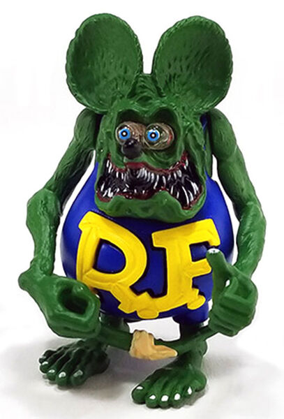 Acme Ed "Big Daddy" Roth's Rat Fink Figure Blue, Gold, Purple, Red