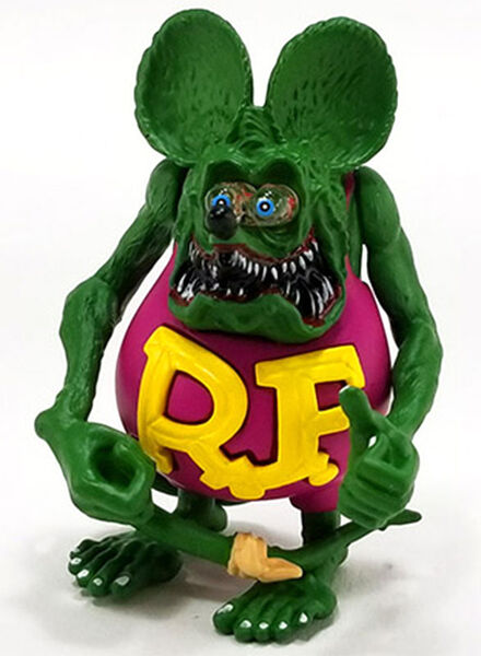 Acme Ed "Big Daddy" Roth's Rat Fink Figure Blue, Gold, Purple, Red