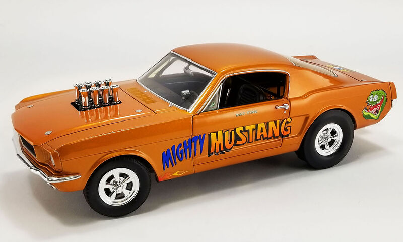 Acme 1:18 1965 Ford Mustang A/FX - Rat Fink's Mighty Mustang