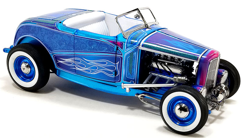 Acme 1:18 1932 Ford Hot Rod Roadster in Blue Flame
