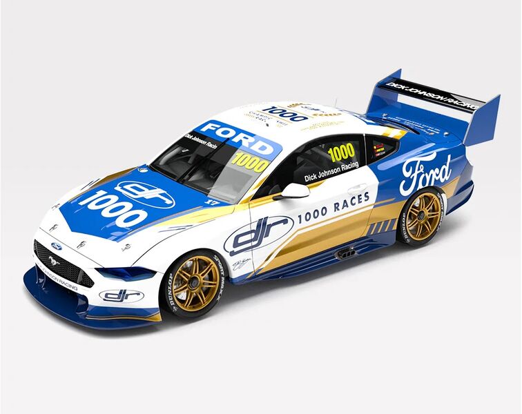 Authentic Collectables 1:18 Dick Johnson Racing Ford Mustang GT 1000 Races Celebration Livery
