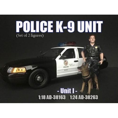 American Diorama 1:18 Scale Figurines - Police and K9 Units Series