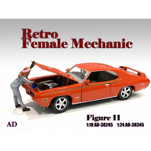 American Diorama 1:18 Workshop Mechanic Figurines - Retro Female Series