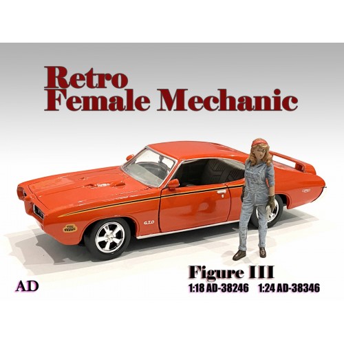 American Diorama 1:18 Workshop Mechanic Figurines - Retro Female Series