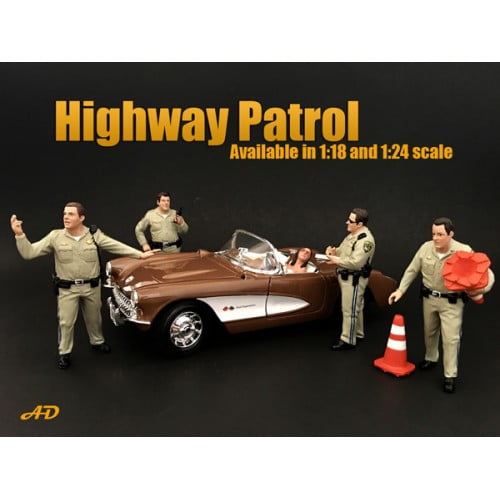 American Diorama 1:18 Scale Figurines  Highway Patrol Series