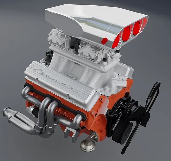 Fulbore - 1:18 Small Block Chev and LS Series V8 Engine Kits