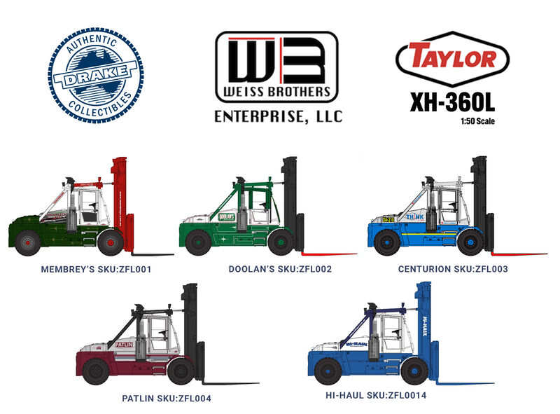 Weiss 1:50 Scale Taylor XH-360L Forklifts