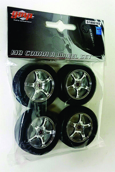GMP 1:18 Wheel and Tyres Ford Cobra R 5 Spoke Chrome