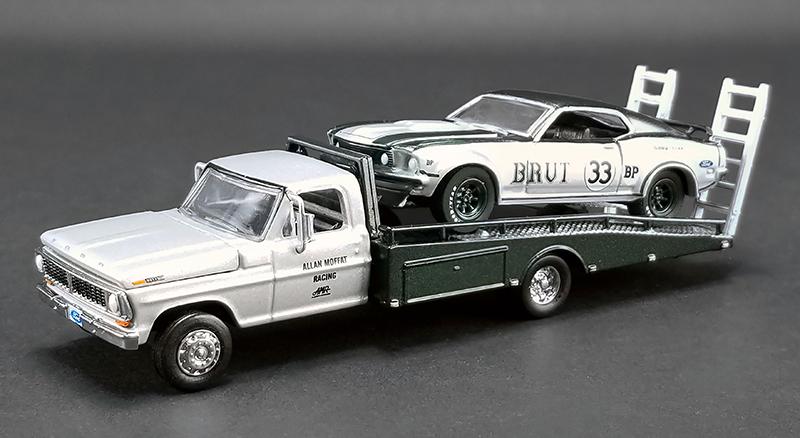 Acme 1:64 1969 Ford F-350 with Mustang - Allan Moffat BRUT 33