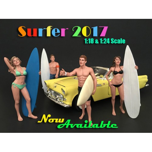 American Diorama 1:18 Scale Figurines - Surfer Series