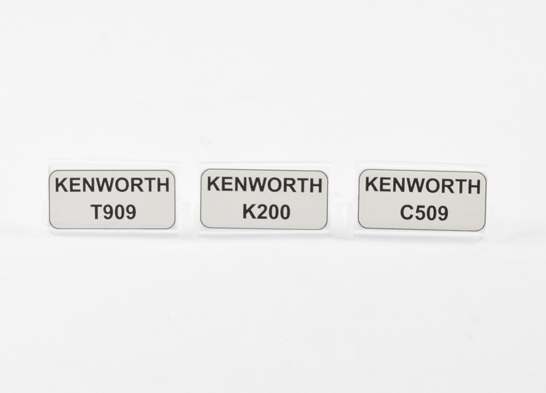 1:50 Scale Name Plates - Pack Of 3