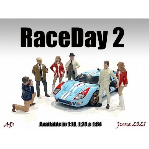 American Diorama 1:18 Scale Figurines - Race Day Series 2