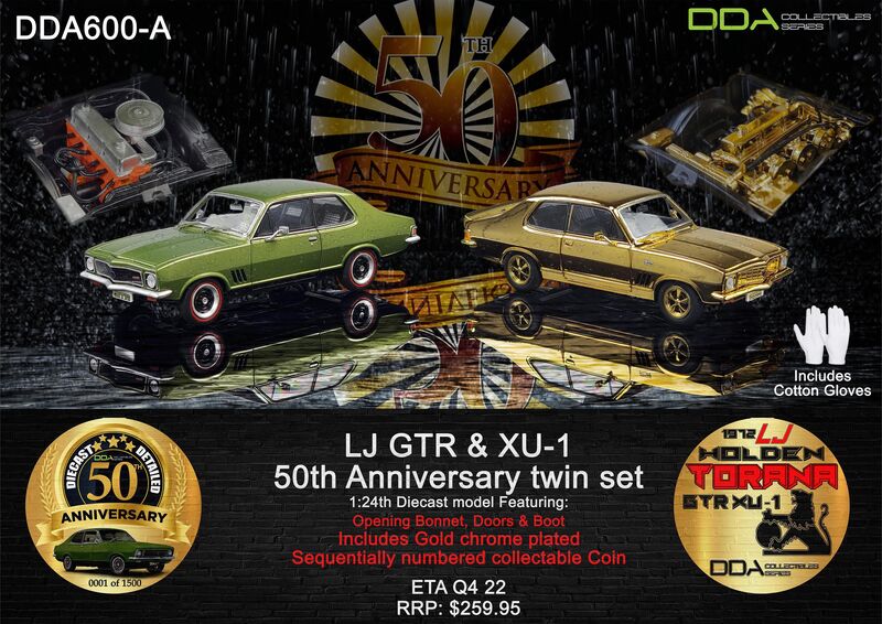 1:24 Holden LJ GTR-XU1 Torana 50th Anniversary Twin Set