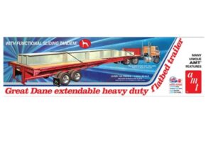 1:25 Scale Extendable Flatbed Trailer Plastic Model Kit