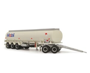 1:64 Scale Tanker Trailer with Dolly - Mobil Oil