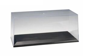 1:18 Scale Clear Acrylic Display Case with Black Plinth
