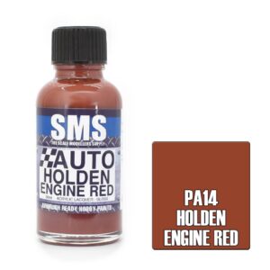 Auto Color Holden Acrylic Lacquer Paint - Holden Engine Red 30ml