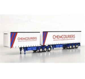 1:50 Scale Freighter T-Liner B-Double Trailers - Chemcouriers